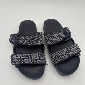 Tommy Hilfiger Women's Blue Slides Size 5.5 Medium Slip On Comfortable